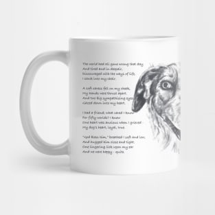 My Comforter poem - Border Collie Mug